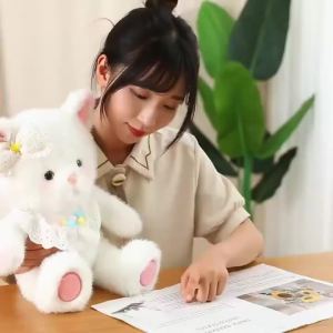 Mới Cho Bé Sang Trọng Đồ Chơi Thỏ Gấu Mềm Búp Bê Nhồi Bông Cho Trẻ Em Trang Trí Sofa Quà Tặng Giáng Sinh Cho Bé Gái Từ 14 Tuổi Trở Lên