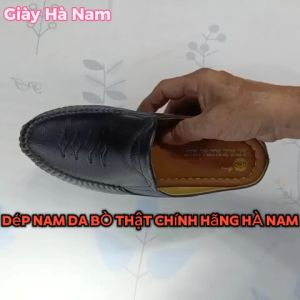 Dép Bít Mũi Nam SAMTA Da Bò Thật Cao Cấp GSB20125