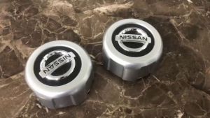 Logo chụp mâm ốp lazang bánh xe ô tô Nissan NS-046 đường kính 130mm - Chất liệu nhựa ABS cao cấp