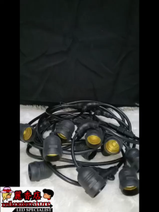 5M10F Kabel Fitting Gantung 5METER 10Fitting CAFE 5Meter LAMPU TAMAN LED Outdoor KAFE DEKORASI HIAS