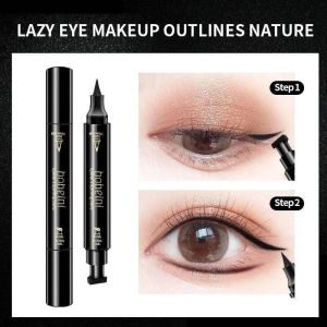 2 In 1 Bobeini Double Side Magic Eyeliner Seal Eyeliner Stamp Pen Eye Liner 双头印章眼线笔