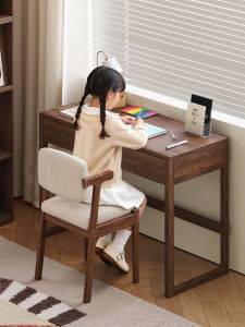 ZHUOHE | Solid Wood Study Desk With Drawer Small Space