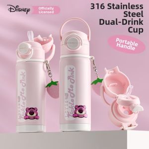 Disney | Food Grade 316 Stainless Steel Insulated Water Bottle for School Children with Straw