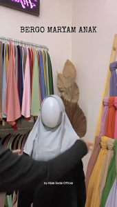 ALILA Hijab - Jilbab Bergo Maryam NewBorn 0-6 Bln / Hijab Baby / Kerudung Instan Anak Perempuan