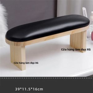 Gối Đỡ Tay Làm Móng Bằng Da PU Đen Chất Lượng Cao Cho Bàn Làm Móng Hỗ Trợ Tay Cho Tiệm Nail