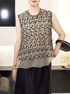 QINGNAER | Sleeveless Vintage Printed Tank Top