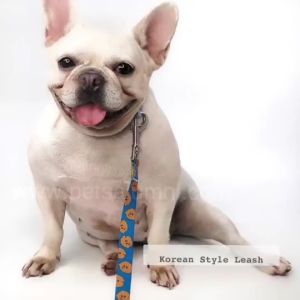 สายจูงสุนัข สไตล์เกาหลี ไนลอนอย่างดี พิมพ์ลายการ์ตูนน่ารัก สายจูงหมา สายจูงแมว