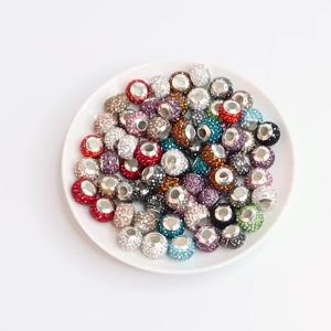 10 Chiếc 14 Mm Shambhala Hạt Đá Nhiều Màu Sắc Lỗ Lớn Rời Hạt Cho DIY Làm Đồ Trang Sức-Vòng Cổ Vòng Tay Bông Tai Tiếp Liệu