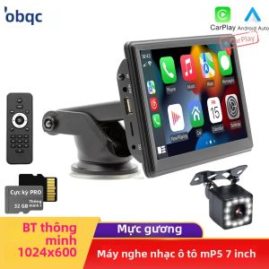 Máy Nghe Nhạc MP5 Đa Năng BQCC 7 Inch HD Cho Ô Tô Với Carplay Không Dây Android Auto Mirrorlink BT USB SD FM Âm Thanh Nổi Lắp Trong Xe