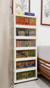 🔥NWE🔥ตู้ชั้นเก็บของ กว้าง 50 ซม. 60 ซม Lockers วัสดุ PP ตู้เก็บของพลาสติก มีล้อเลื่อน ขนาดกว้าง ตู้อเนกประสงค์ ความจุขนาดใหญ่ ตู้เก็บของแบบพับ ตู้เสื้อผ้า