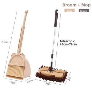 Mini Childrens Broom and Dustpan Set Cleaning Toy