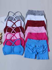 ชุดออกกำลังกายสตรีเอวสูง ชุดโยคะ วิ่ง ลดหน้าท้อง กระชับหน้าท้อง ชุดออกกำลังกายสองชิ้น ชุดโยคะ ชุดออกกำลังกาย ชุดวิ่ง ชุดโยคะ