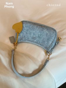 CHIO‘2ND | Denim Leather Underarm Bag For Women 2026 Trendy