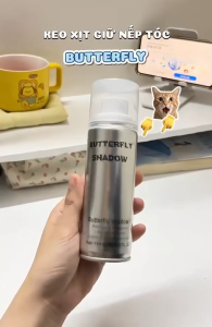 Gôm xịt giữ nếp tóc nam nữ Butterfly Shadow chính hãng keo xịt tóc xịt phồng tóc