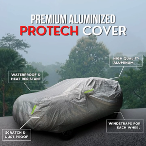Mazda CX9 Protech Lab - Premium 3-Layered All Weather SILVER Aluminum Car Cover