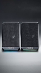 MeeGoo ลำโพงคอมพิวเตอร์ ชุดลำโพง2.0 แบบมีสาย 2 ตัว เสียงเซอร์ราวด์2.0แชนเนล สำหรับแล็ปท็อป/มือถือ/แท็บเล็ต