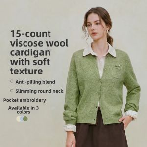 INMAN | Embroidered Velvet Plush Knit Sweater