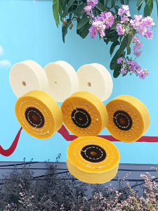 Watch Polishing Wheel Yellow Cotton Wheel Mirror Polishing Metal Stainless Steel Strap Watch Case Velvet Wheel Wool Felt Wiper