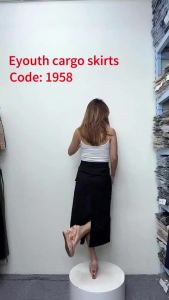 Eyouth 1958 women long skirts cargo skirts for woman