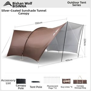 BSWOLF | SUV Outdoor Dome Black Gel 25 New Model Car Rear Tent