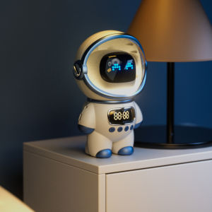 Smart Astronaut Bluetooth-compatible Speaker Mini Sound Box Portable Stereo Ai Interactive Audio With Alarm Clock Creative Gift