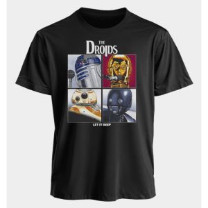 Sci-fi Star Wars Peripheral Printed Cotton Short Sleeve American Mens and Womens Summer Sports Loose Daily Crew Neck T-Shirt