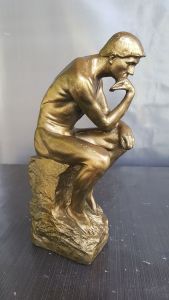 Tượng trang trí người đàn ông suy tư phong cách châu Âu. Dùng trang trí hoặc làm quà tặng  cao 26cm