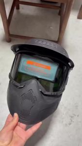 Auto Darkening Welding Helmet Adjustable Brim Impact Resistant Face Shield For Welder Anti Glare Breathable Protective Equipment