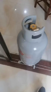 Gas Tank Holder Propane Cylinder Base Propane Tank Stand Dolly Gas Tank Rack With Wheels Brake