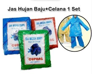 Jas Hujan Setelan Murah Cupang /Kingkong Jaket Celana Pria Wanita