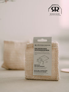 Redecker Cotton Linen Soap Bag Hanging Foaming Net Household Soap Net Bag Personal Hygiene Bathroom Accessories German Brand