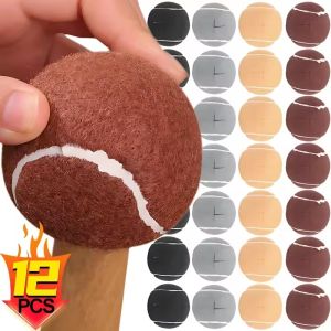 Feelife 12/8PCS Tennis Balls Shape Chair Leg Furniture Leg Covers Floor Protection Nonslip Stool Leg Protector for Sofa Home Bedroom