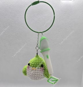 พวงกุญแจอากาบงจิ๋ว+นกเซ่ เปิดปิดไฟได้