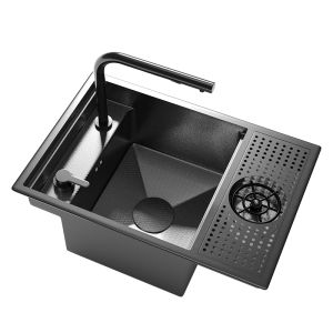 MOSHE | Bồn rửa bát mini đơn inox 304 cao cấp thiết kế ẩn