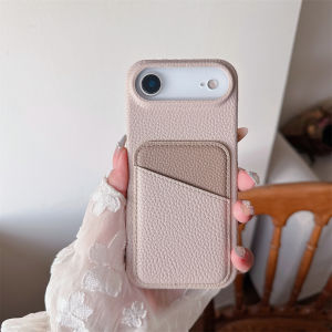 Luxury Color Collision Leather Wallet Card Slot Phone Case IPhone 17 Air 16E 16 Pro Max 15 14 Plus 13 Mini 12 11 Back Cover