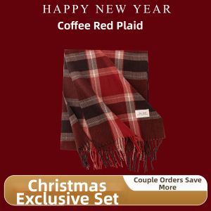 NANJILING | Wine Red Scarf Thick And Warm