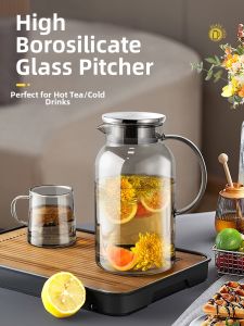Jeko&Jeko | High Temperature Resistant Glass Water Pitcher Large Capacity