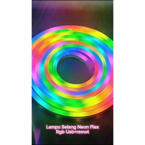 Lampu Hias Neonflex Running USB RGB LED Strip Neon Flex Lampu Selang Fleksibel 5 Meter APP Control + Remote Control