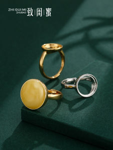 Simple round Ring Setting Open Finger Honeycomb Design Trendy Fashionable Minimalist Ring Base for Women Alloy/Dipped Silver/Gold