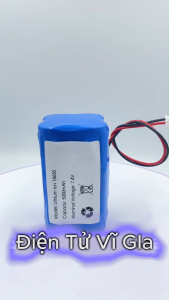 Pin Sạc 7.4V Dung Lượng 5000mAh Mạch 2S10A Jack kết nối XH 2.54mm 2P