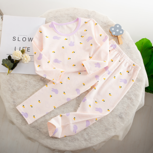 JIFANPAUL | Comfortable Long Sleeve Cartoon Kids Pajama Set Cotton