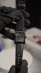 Jam Tangan Pria Alexandre Christie Primo AC 1039 MDLIPDG Black Dial Black Leather Strap