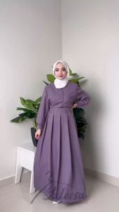 LALEESA Gaun Nabila Retro Parisienne Muslimah Dress