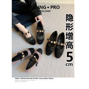 Elevated Mary Jane Flat Shoes Womens Spring Autumn 2025 New Small Size French Style Dress Evening Shoes Fashionable Fairy Wind