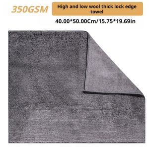 Seemetal 350GSM khăn sợi nhỏ vải rửa xe hơi siêu thấm khô ướt dual-sử dụng khăn lau dịch vụ chăm sóc xe ô tô dụng cụ chăm sóc