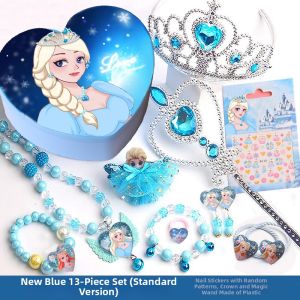 QAT | Elsa Princess Crown Magic Wand Set Necklace