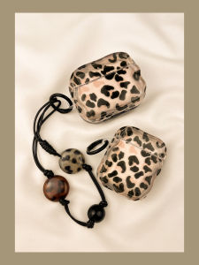 Sweet Cool Retro Brown Leopard Print AirPods Protection Case Wireless Bluetooth  pro Earphone Shell Soft TPU for 3 4 5 Generation
