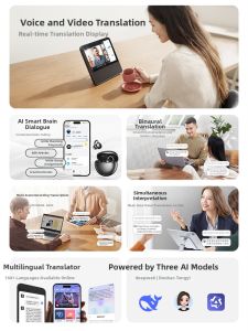 GOOJODOQ | AI Real-time Translation Bone Conduction Bluetooth Headphones