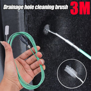 3M Flexible Car Drain Dredge Sunroof Cleaning Scrub Brush Tool Clean Stainless Steel Clean Detailing Brush Car Exterior Accessories