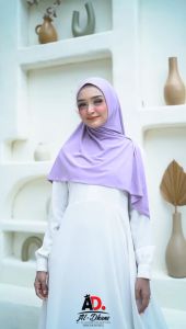 Jilbab Instan Segi Tiga Soft Pad Bahan Jersey Ameera By Al-Dhans